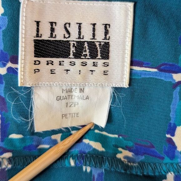 VTG Leslie Fay Feminine 80s 90s Modern Matriarch Maximalist 12P - Picture 2 of 8